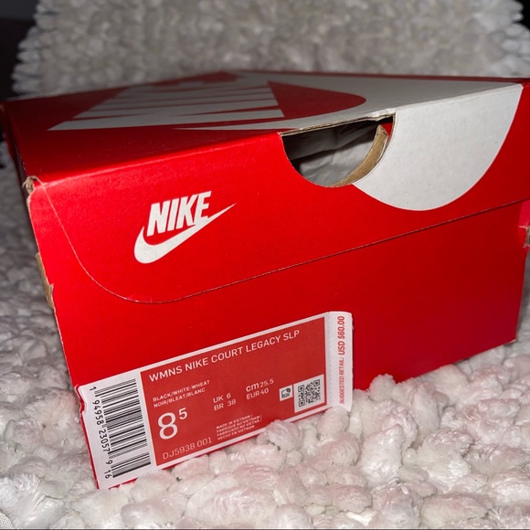 Nike Womens Size 8.5 Court Legacy Slip On Leopard Sneakers DJ5938-001 - Picture 6 of 8